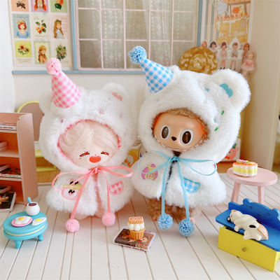 披肩娃衣10cm15厘米棉花娃娃拉布