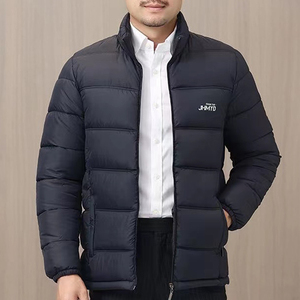 男士冬季加厚保暖外套科技青年新款棉服中年棉衣连帽羽绒棉袄连帽