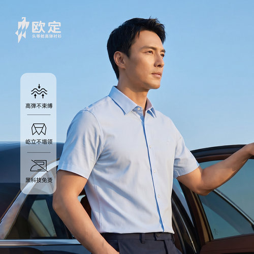 欧定高档商务衬衫男士免烫抗皱