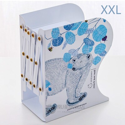 Bookends Book Stand Simple Metal Extend Desk Book Shelf Stor