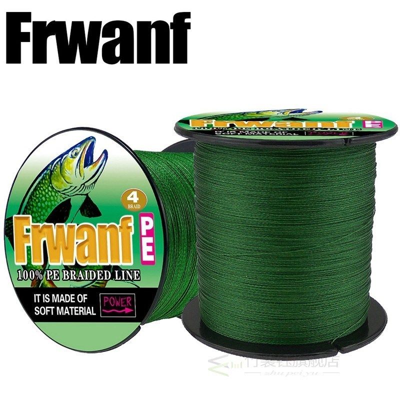 Frwanf 4 Braid 100M Pe Braided Fishing Line 4 Strand Super S