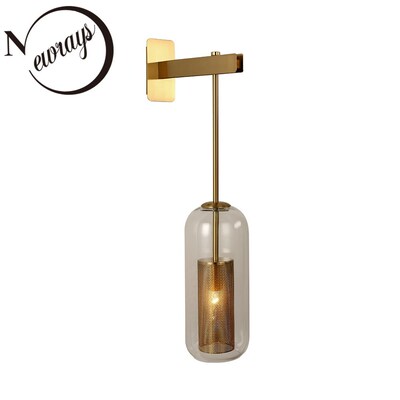 Retro personality metal net shade E14 LED wall lamp for kitc