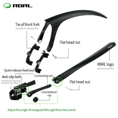 RBRL 2 PCS Road Bike Set Mudguard For Bicycle 700c Bike Wing