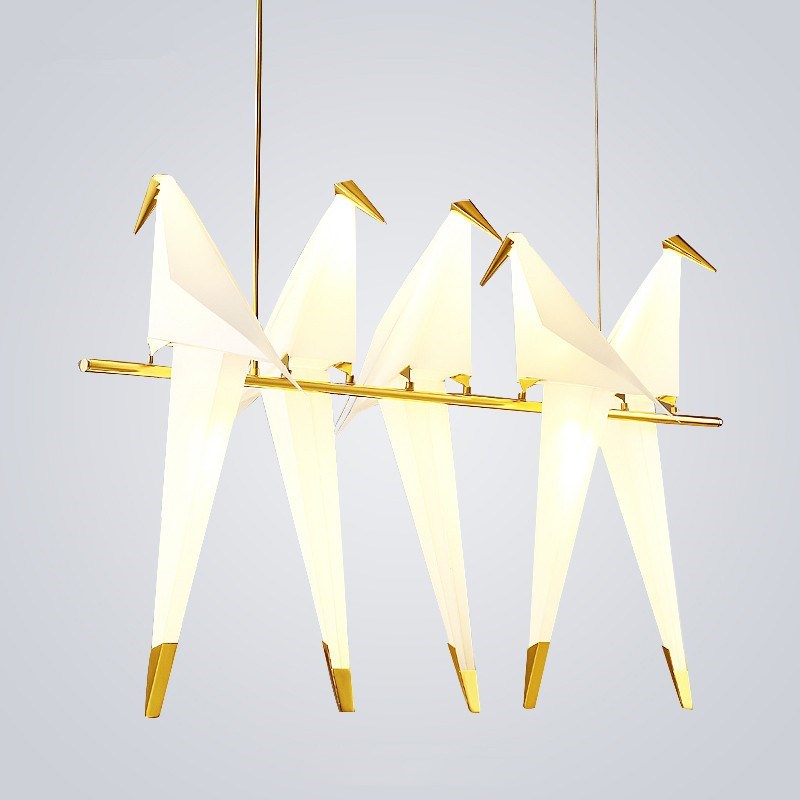 Nordic Led Pendant Lights Postmodern Acrylic Bird Hanglamp