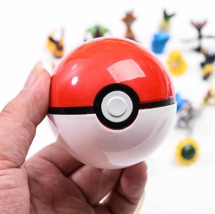 1pc Pokemon Pokeball + 1 free Random Pikachu Action Figure T