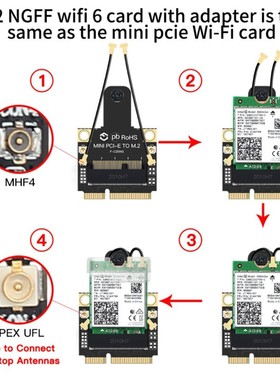 M.2 To Mini PCI E Wi Fi Adapter Intel AX210NGW 9260 AX200 W