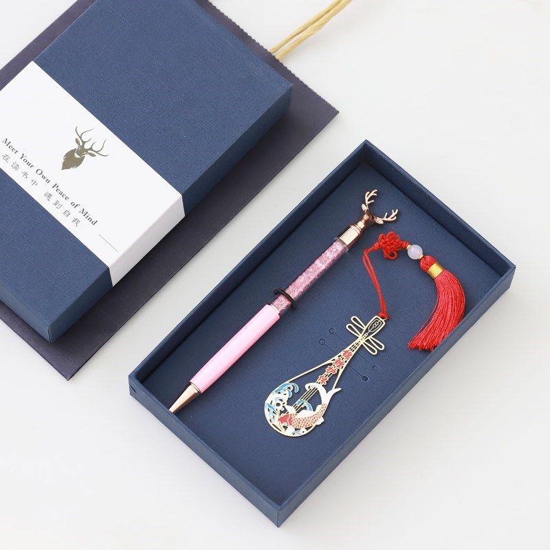 Pen deer suit text bookmarks contracted classic gift hollow