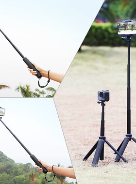 QIUNIU 3in1 Extendable Monopod Selfie Stick Grip Handle Tri