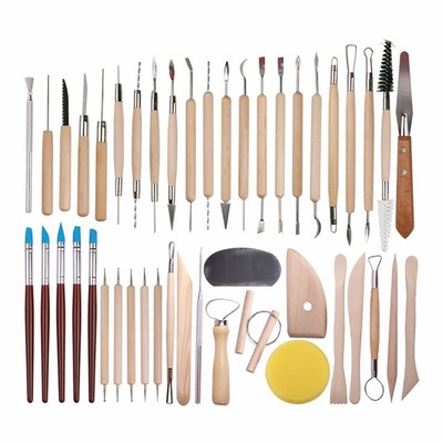 61PCS Ceramic Clay Tools Set Polymer Clay Tools Pottery Tool