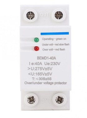 230V AC 1-40A Voltage Protector Din Rail Self-Resetting Over