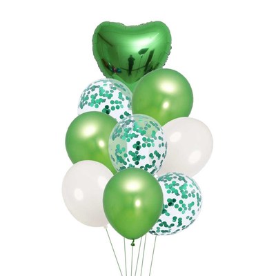 40inch Green Foil Number Balloons Latex Happy Birthday Part