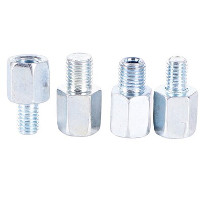 10/ 8mm Universal Silver Motorbike Rearview Mirror Adapter B