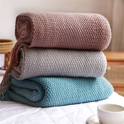 Soft Warm Knit Blanket Winter Sheet Bedspread Sofa Throw 127