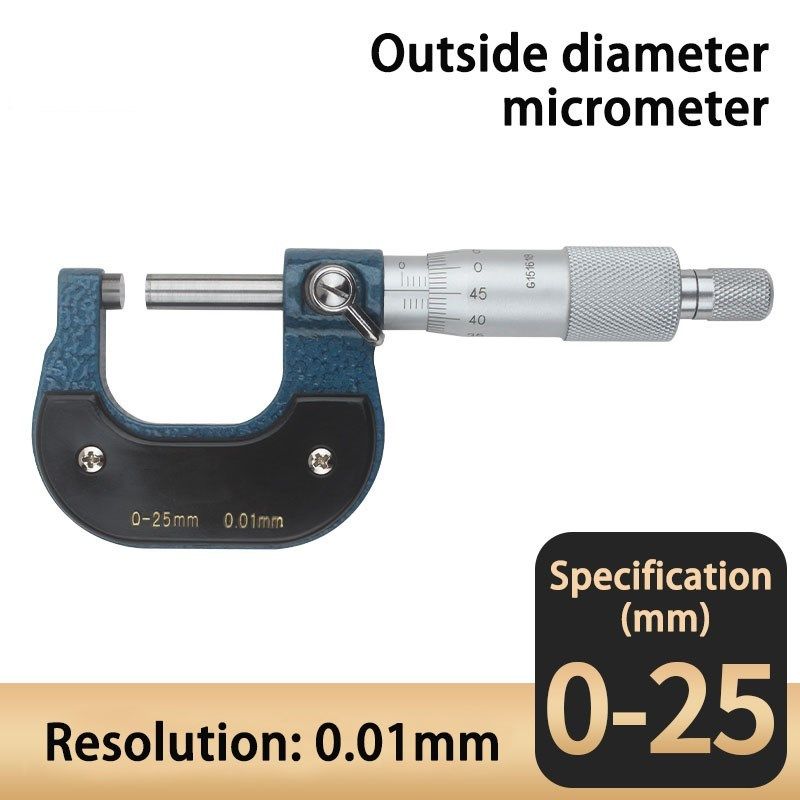 outer diameter micrometer 0-25 50 75 100 mm high precision 0
