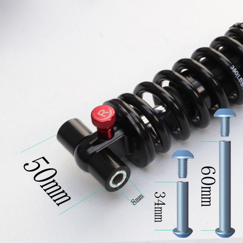 Taiwan EXA 291R 165/190mm bicycle rear shock absorber/lithiu