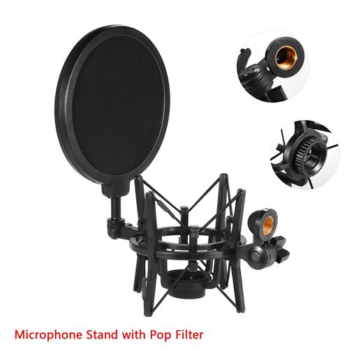 Univerdal Plastic Condenser Microphone Mic Shock Mount Hold