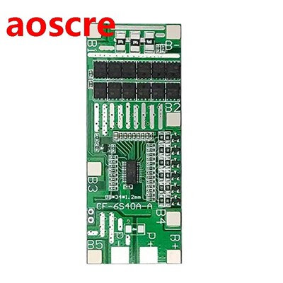 6 Strings Integrated BMS 22V 24V 40A Solar Lighting Lithium