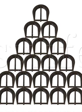 20 PCS 41 x32mm Antique Bronze Belt Buckle, Round D - Ring