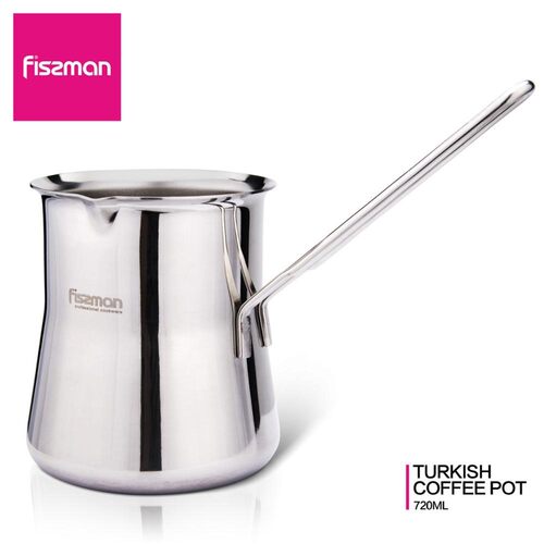 Stainless Steel Long Handle Coffee Pot-Moka Tea Milk Maker T
