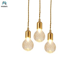 1 Light European Lustre Gold Plated Pendant Light Fabric Cab