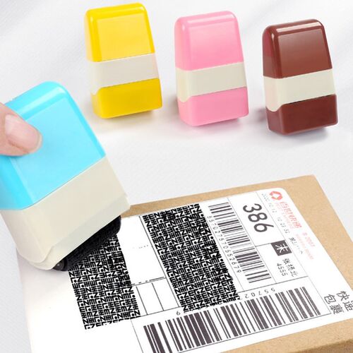 1pc Identity Theft Protection Roller Stamp Guard Document Se