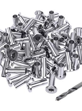 Pack of 65 Stainless Steel Protector Sleeves for 1/8 or 5/32