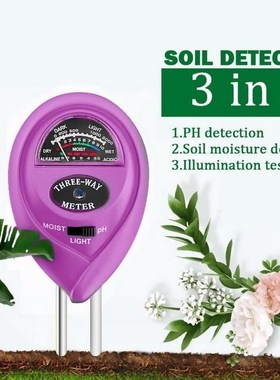 3 In 1 Soil Home Soil Acidity Tester Moisture PH Light Meter