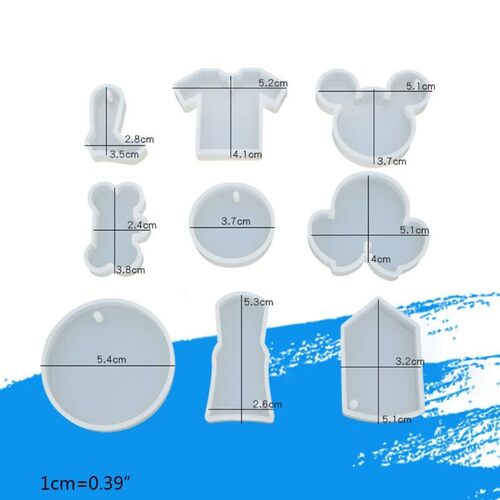 UV Resin Decorative Crafts Mold DIY Pendant Key Chain Making