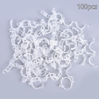 50/100pcs Plastic Plant Support Clips Clamps Garden Greenhou