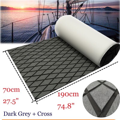 EVA Boat Decking Sheet Yacht Marine Flooring Carpet Dark Gre