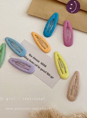 Sweet and lovely color wave BB clip hairpin side clip girl b