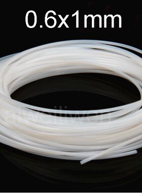 ID 0.6mm OD 1mm 0.6x1mm 10m Length PTFE Tube polytetrafluoro