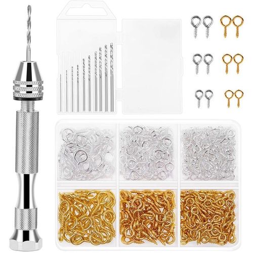 Resin Tools Kit with 1Pcs Pin Vise Hand Drill 10Pcs Drill Bi