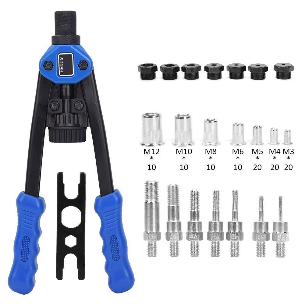 Hand Rivet Nut Thread Setter Riveter Tool Set Heavy Duty  M3