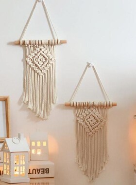 1Pcs Hand-Woven Pendant Macrame Wall Hanging Handmade Tapest