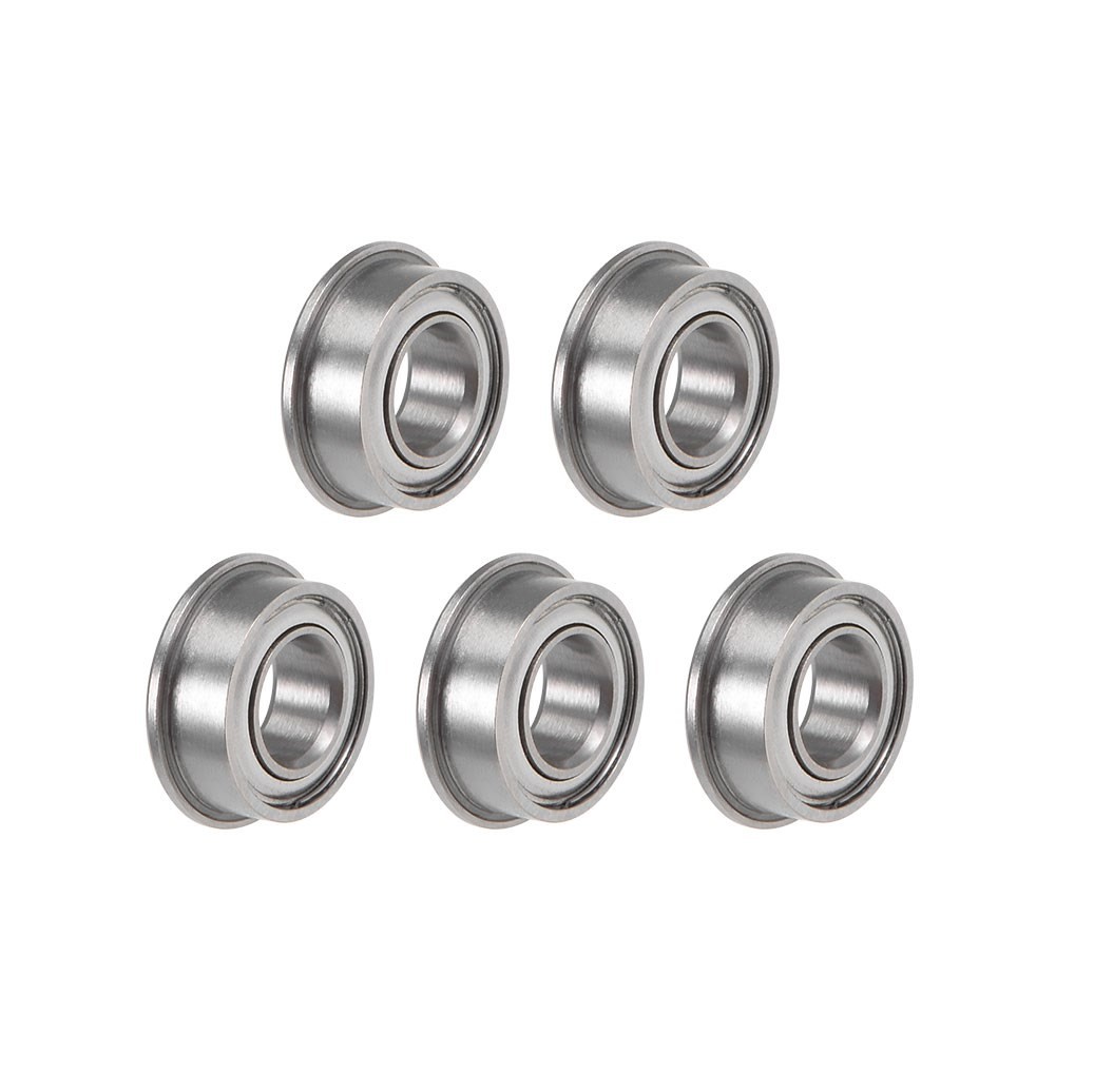 MF84ZZ Flange Ball Bearing 4x8x3mm Shielded Chrome Bearings