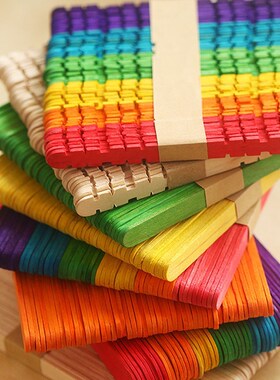 50 Wooden Lollipop Popsicle Sticks Party Kids Crafts Ice Cr