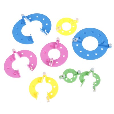 8pcs Pompom Maker Kit Knitting Crafts Different Sizes Plush