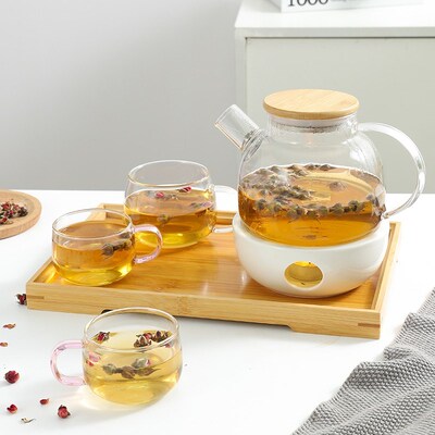 Household Northern Europe Heat-resisting Glass Teapot Thicke