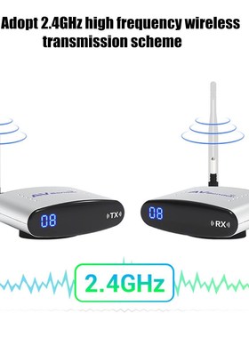 8-Channel Wireless Audio Video Transmitter Receiver Set 300M