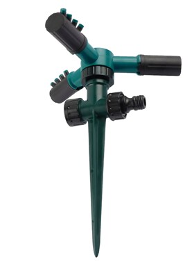 360 Degree Rotating Sprinkler Three-arm Sprayer Plastic Grou