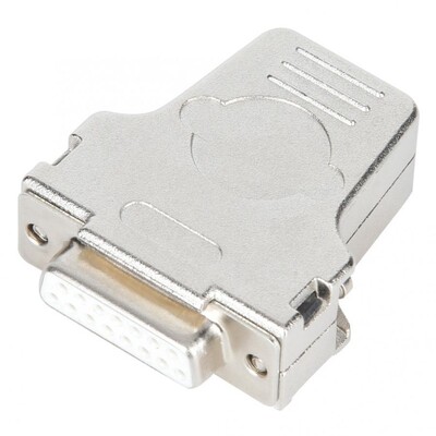 D-SUB Serial Connector 15-Pin 2 Rows Female with Metal Enclo