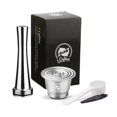 iCafilas Coffee Capsule  Nespresso Stainless Steel Coffee Ca
