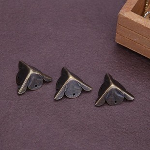 12pcs Decorative Corner Antique Jewelry Gift Wood Box Feet