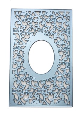 Retro Rattan Frame Metal Cutting Dies Stencil Scrapbooking D