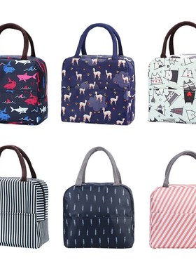 Portable Lunch Bag Ox适用于d Waterproof Thermal Insulated Co