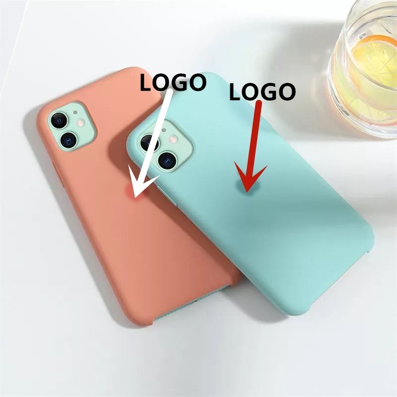 With LOGO Official Silicone Case  iphone 7 8 6S 6 Plus 11 Pr