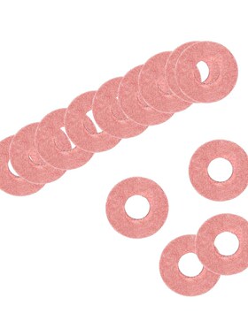 Insulating Washer 1000Pcs 3mm x 8mm x 0.5mm Red Vulcanized F
