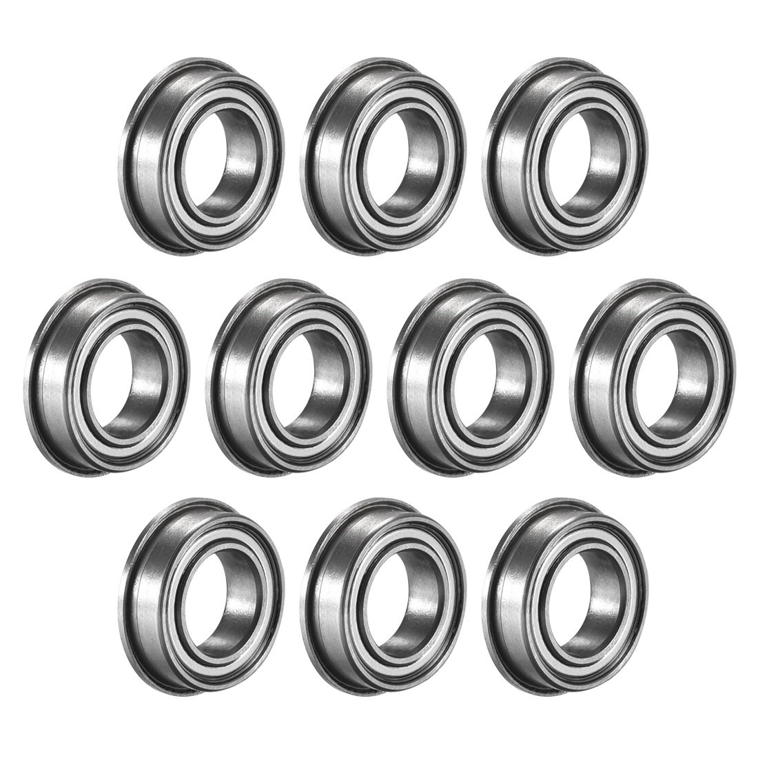 10pcs MF148ZZ Flange Ball Bearing 8x14x4mm Double Metal Shie