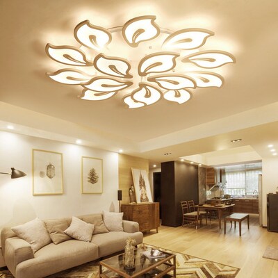 Modern Chandelier Led Flower Lamp With Remote Control  Kitch